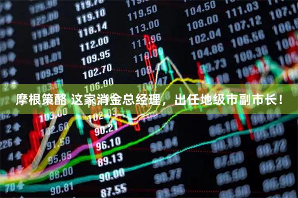 摩根策酪 这家消金总经理，出任地级市副市长！