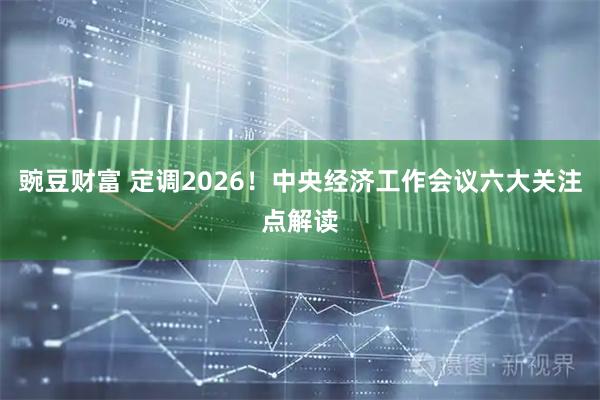 豌豆财富 定调2026！中央经济工作会议六大关注点解读